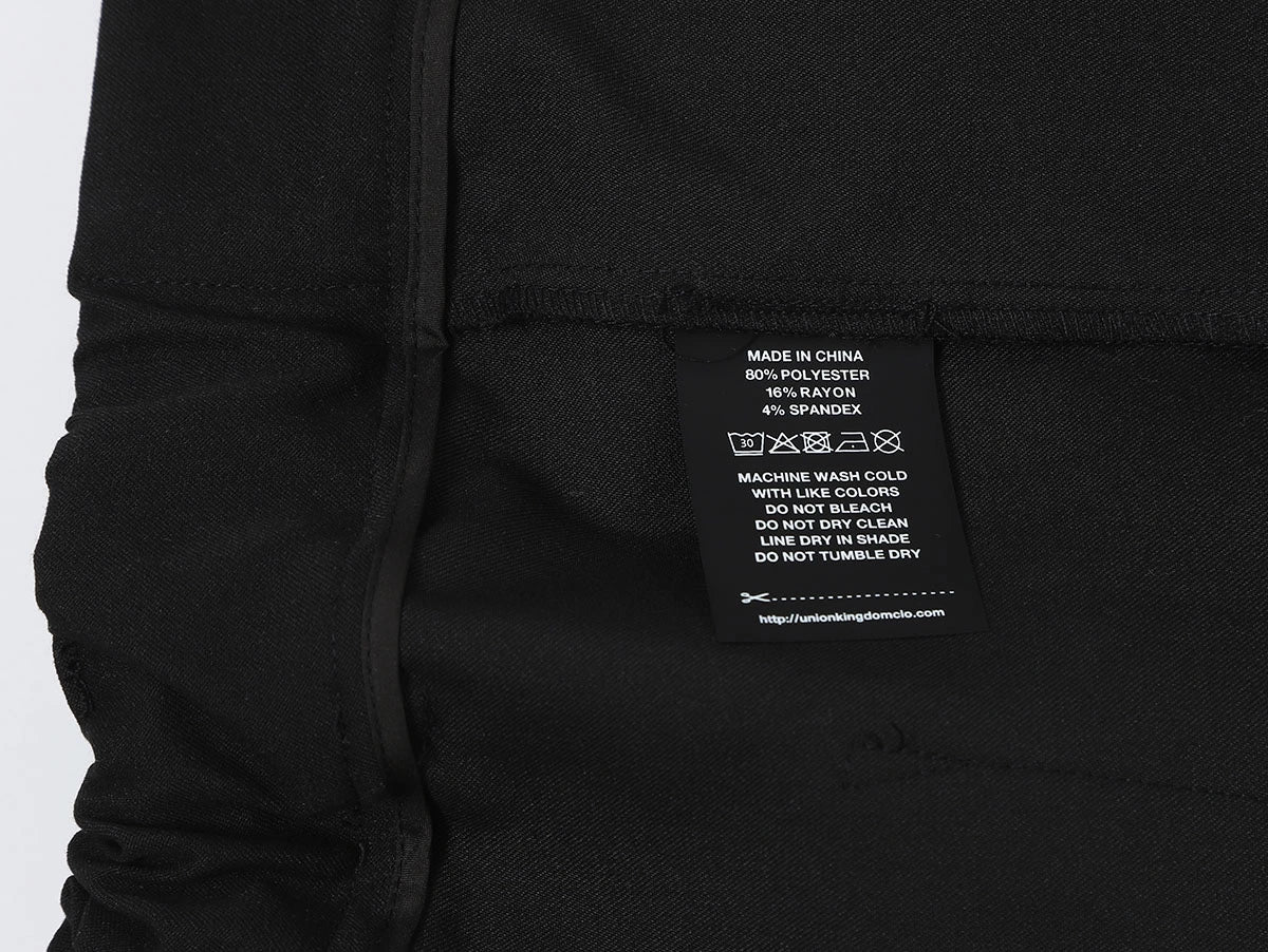 BAGGY FIT 'BLACK' PLEATED PANTS