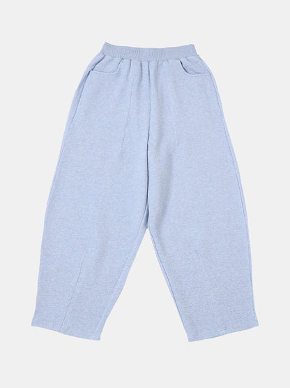 380 GSM COZY BAGGY BUBBLE 'LIGHT BLUE' STRAIGHT PANTS