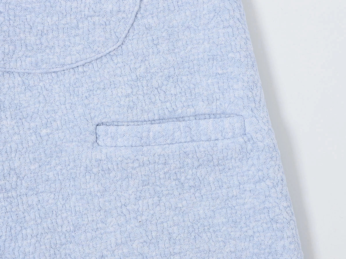 380 GSM COZY BAGGY BUBBLE 'LIGHT BLUE' STRAIGHT PANTS