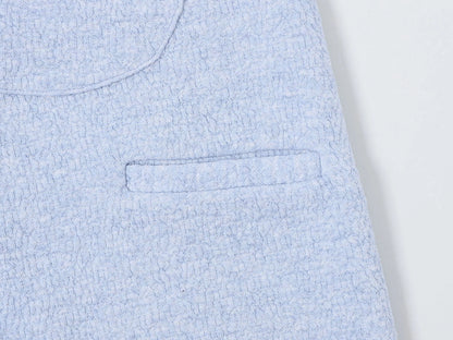 380 GSM COZY BAGGY BUBBLE 'LIGHT BLUE' STRAIGHT PANTS
