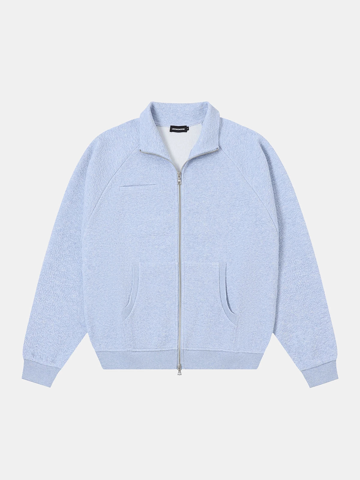 380 GSM BUBBLE CROPED 'LIGHT BLUE' JACKET – UNION KINGDOM