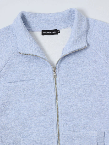 380 GSM BUBBLE CROPED 'LIGHT BLUE' JACKET