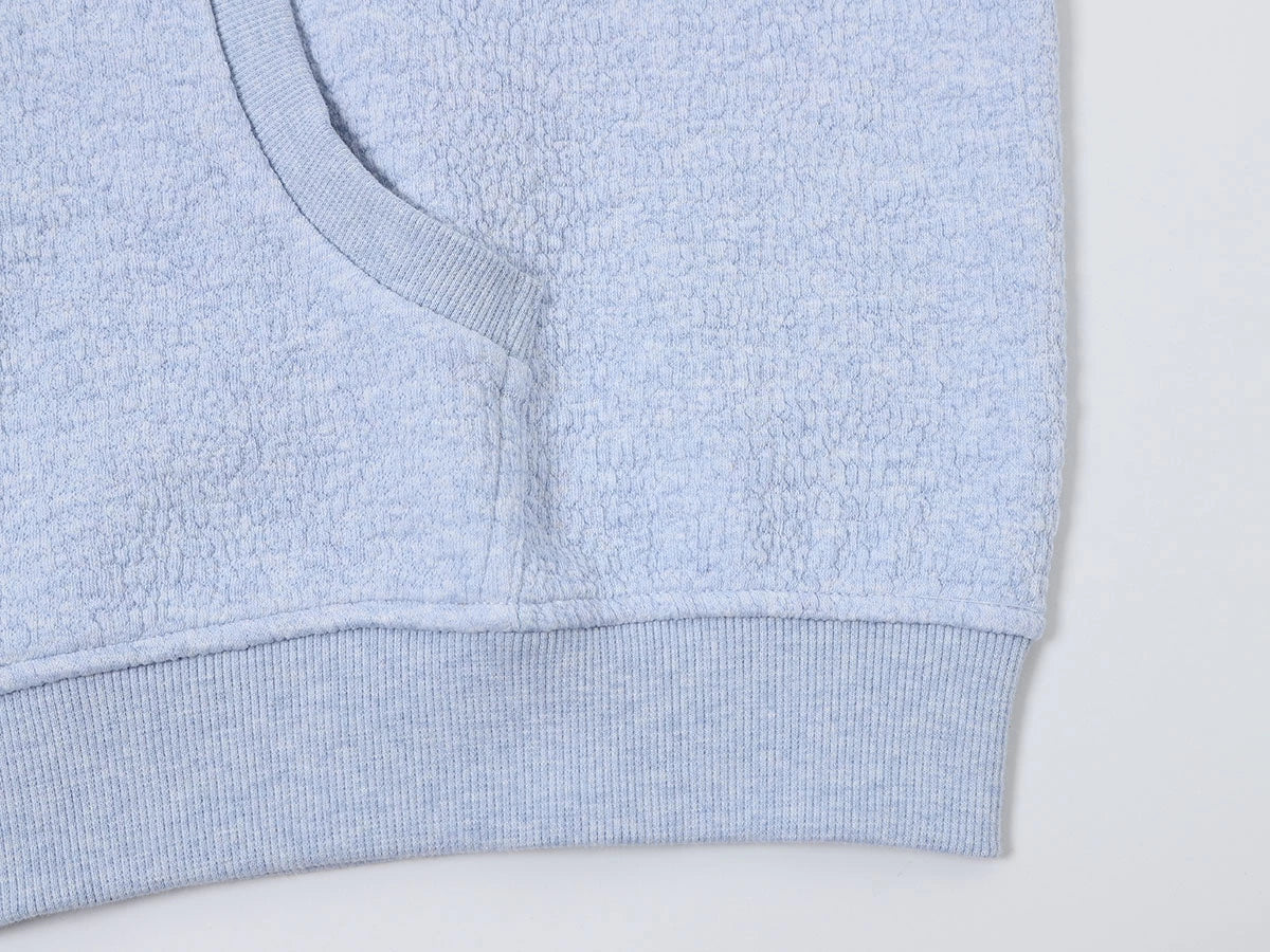 380 GSM BUBBLE CROPED 'LIGHT BLUE' JACKET