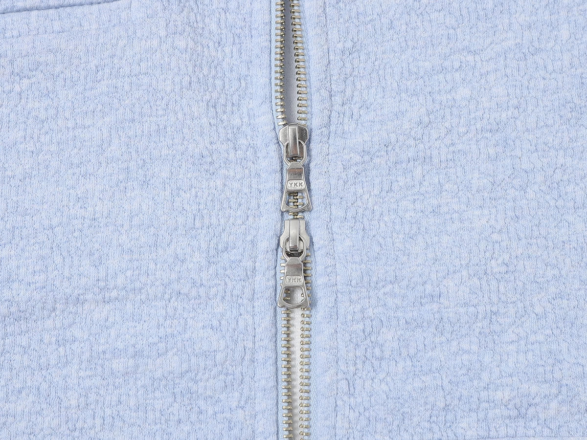 380 GSM BUBBLE CROPED 'LIGHT BLUE' JACKET