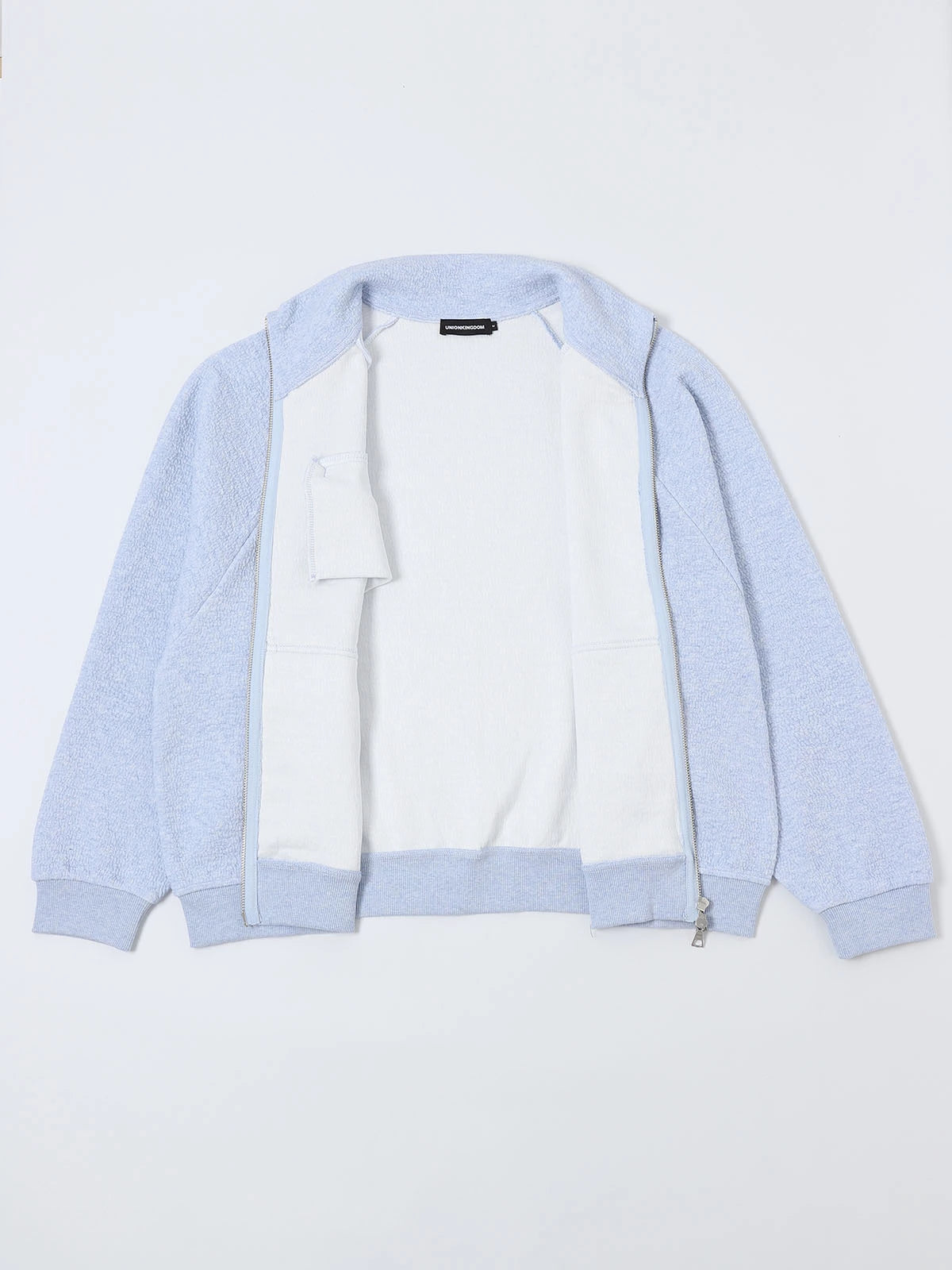 380 GSM BUBBLE CROPED 'LIGHT BLUE' JACKET