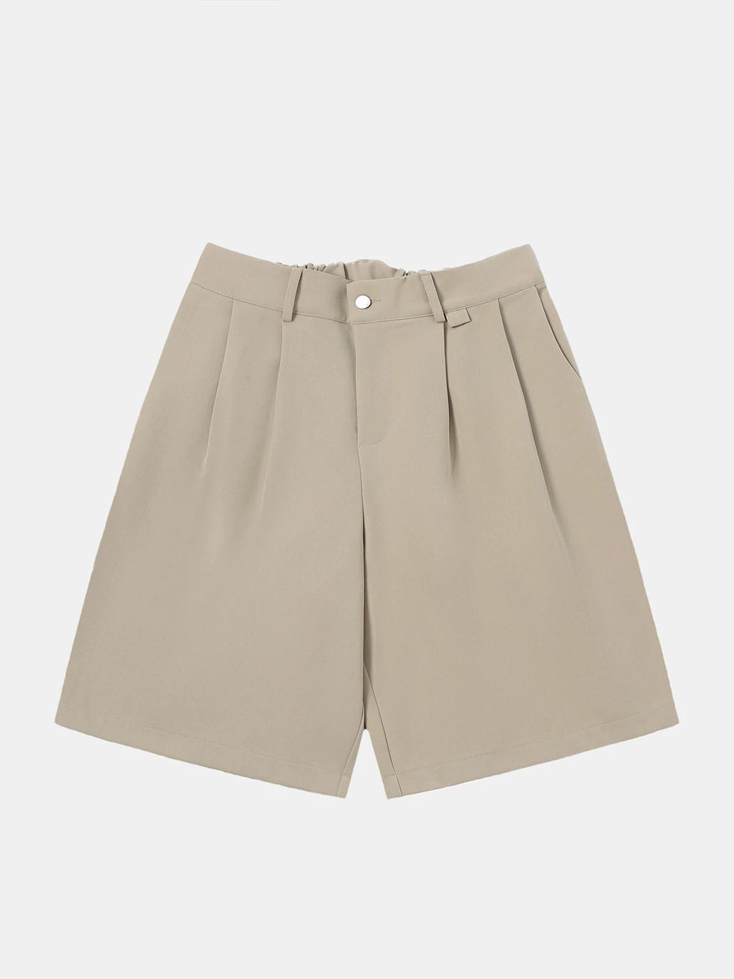 LOOSE FIT PLEATED 'SAND' SHORTS