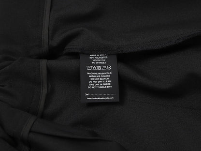 LOOSE FIT PLEATED 'BLACK' SHORTS