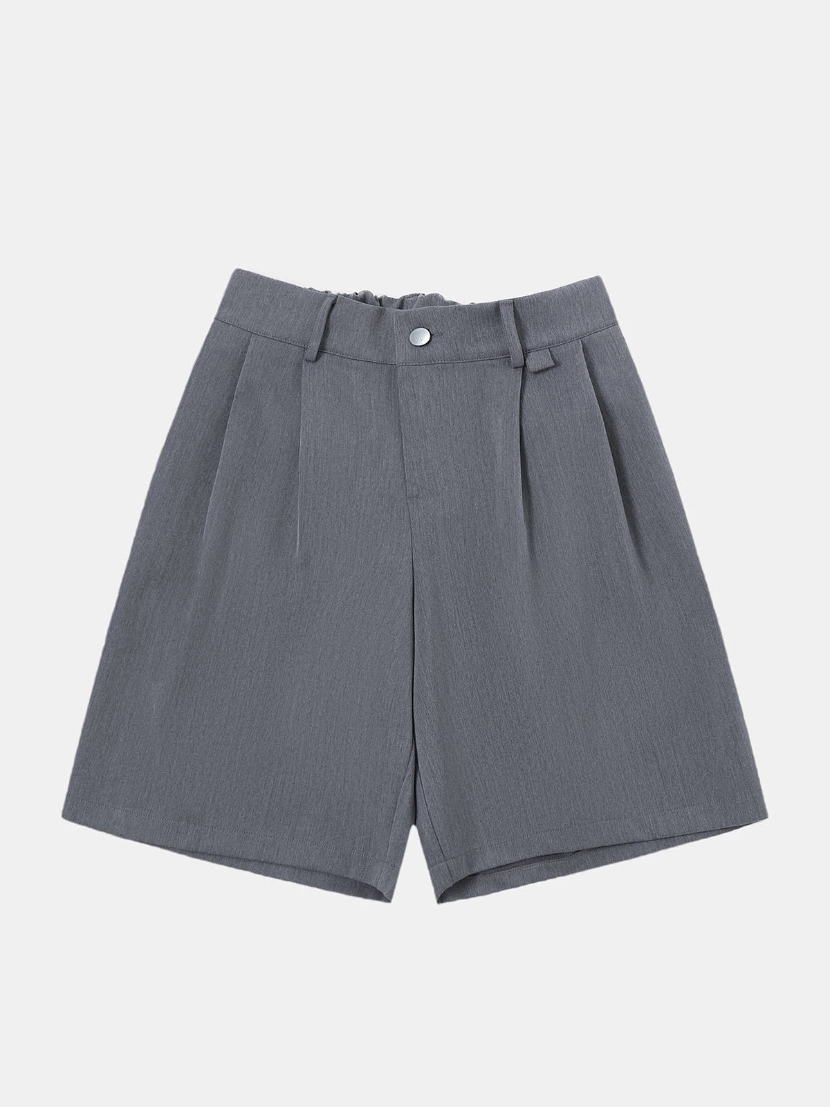 LOOSE FIT PLEATED 'GRAY' SHORTS