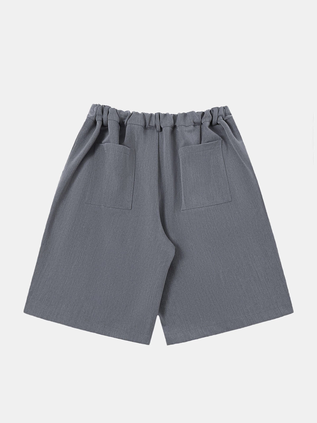 LOOSE FIT PLEATED 'GRAY' SHORTS