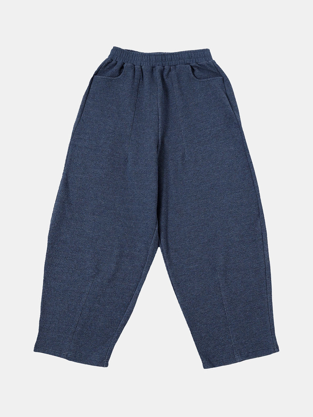 380 GSM COZY BAGGY BUBBLE 'DENIM BLUE'  STRAIGHT PANTS