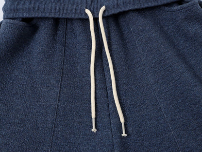 380 GSM COZY BAGGY BUBBLE 'DENIM BLUE'  STRAIGHT PANTS