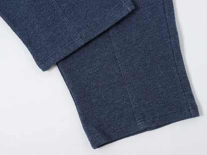 380 GSM COZY BAGGY BUBBLE 'DENIM BLUE'  STRAIGHT PANTS