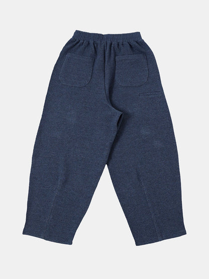 380 GSM COZY BAGGY BUBBLE 'DENIM BLUE'  STRAIGHT PANTS