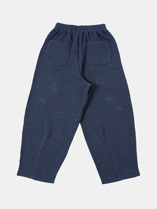 380 GSM COZY BAGGY BUBBLE 'DENIM BLUE'  STRAIGHT PANTS