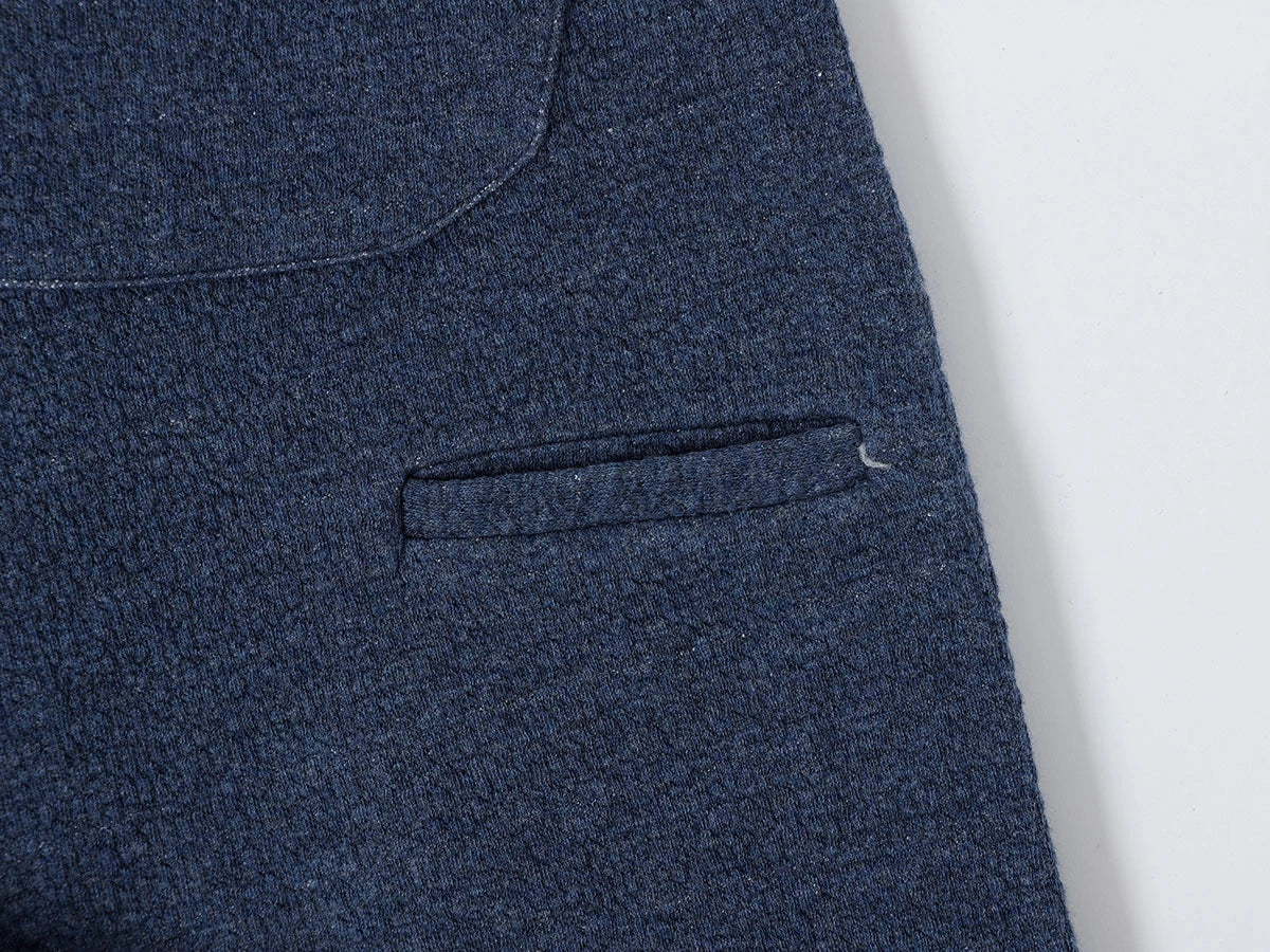 380 GSM COZY BAGGY BUBBLE 'DENIM BLUE'  STRAIGHT PANTS