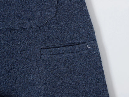 380 GSM COZY BAGGY BUBBLE 'DENIM BLUE'  STRAIGHT PANTS