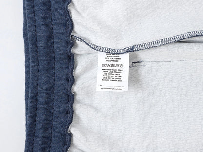 380 GSM COZY BAGGY BUBBLE 'DENIM BLUE'  STRAIGHT PANTS