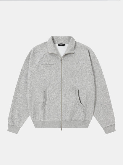 380 GSM BUBBLE CROPED 'FLOER GRAY' JACKET