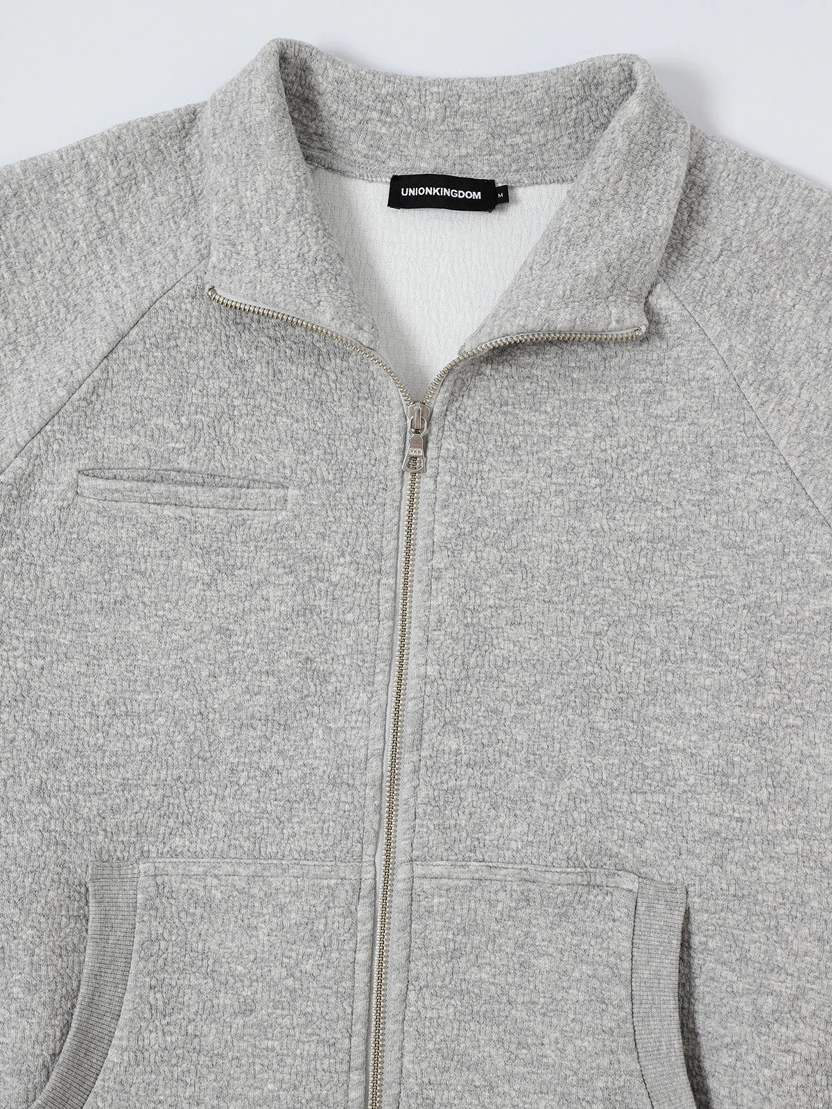 380 GSM BUBBLE CROPED 'FLOER GRAY' JACKET