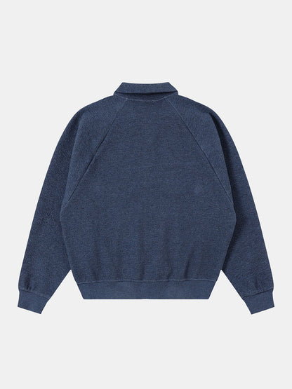 380 GSM BUBBLE CROPED 'DENIM BLUE' JACKET