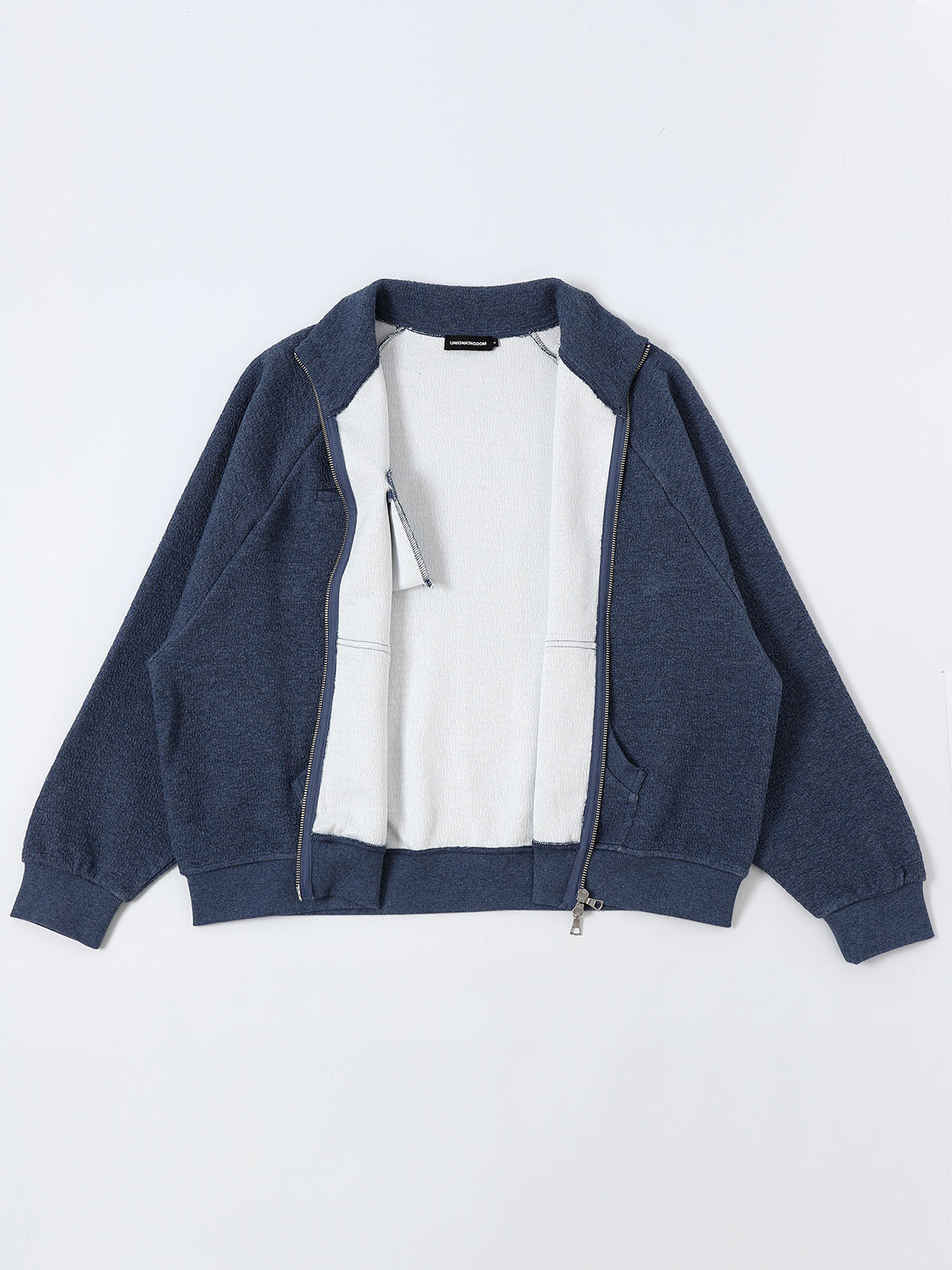 380 GSM BUBBLE CROPED 'DENIM BLUE' JACKET