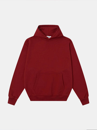 480 GSM LOOSE FIT 'BURGUNDY' HOODIE