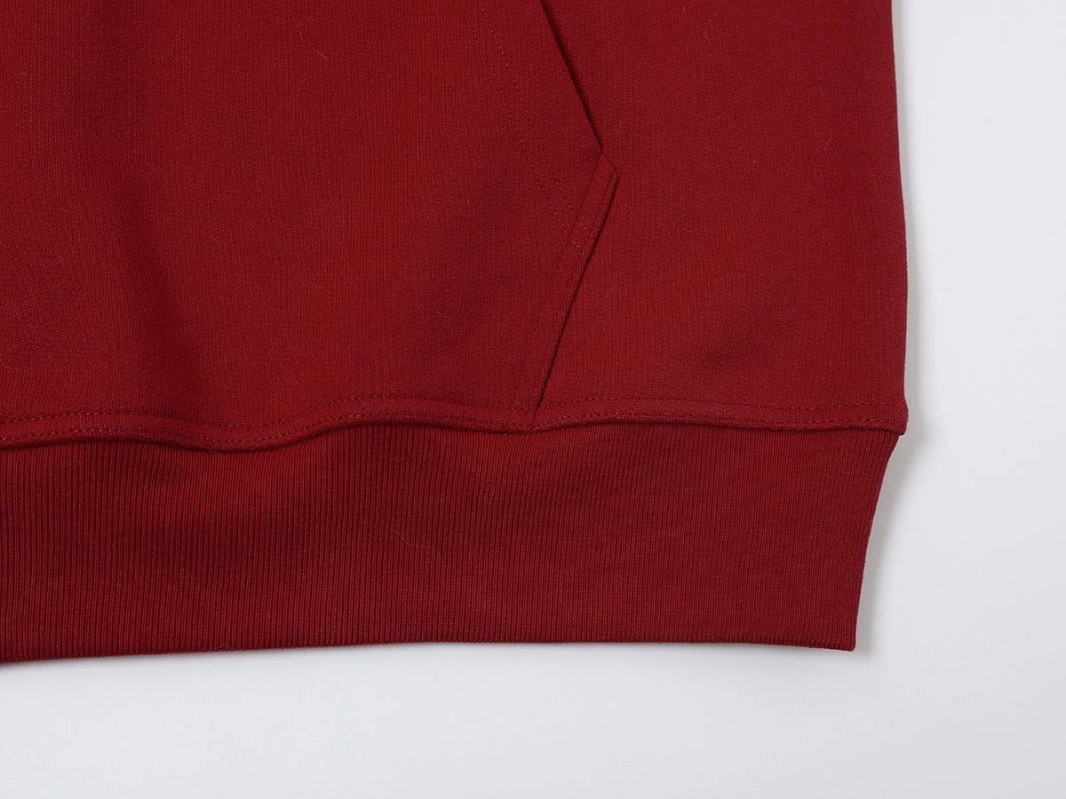 480 GSM LOOSE FIT 'BURGUNDY' HOODIE