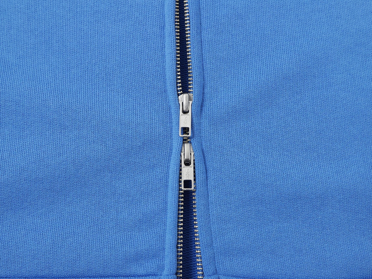 480 GSM BOX 'BRIGHT BLUE' ZIP-UP HOODIE