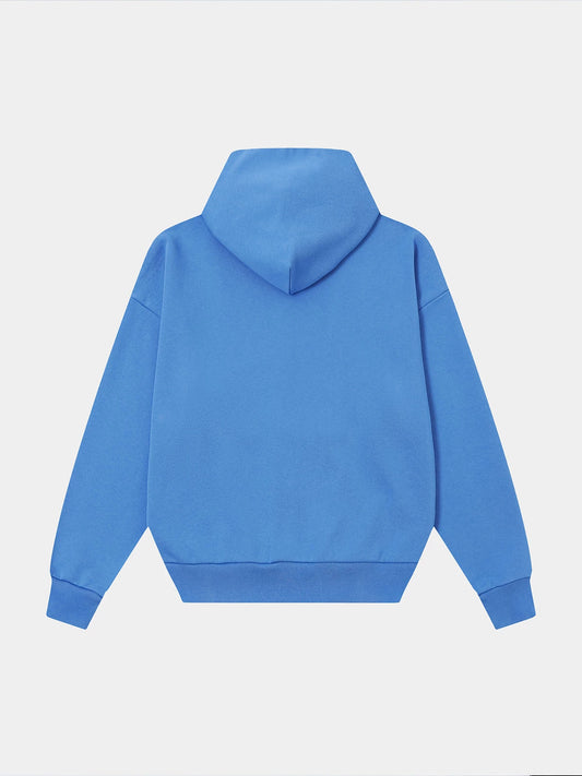 480 GSM BOX 'BRIGHT BLUE' ZIP-UP HOODIE