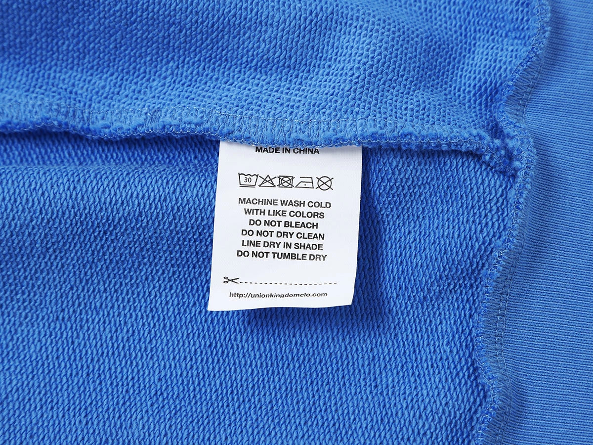 480 GSM BOX 'BRIGHT BLUE' ZIP-UP HOODIE