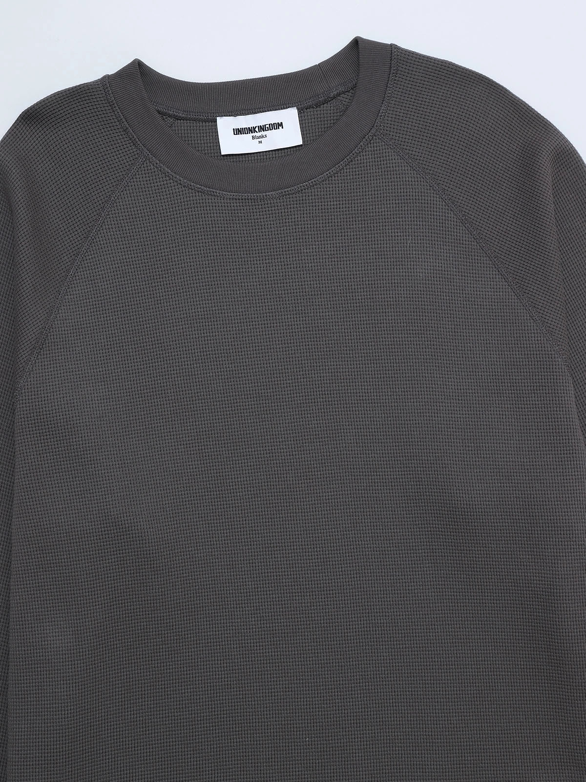 380 GSM WAFFLE WEAVE 'GRAY' LONG SLEEVE