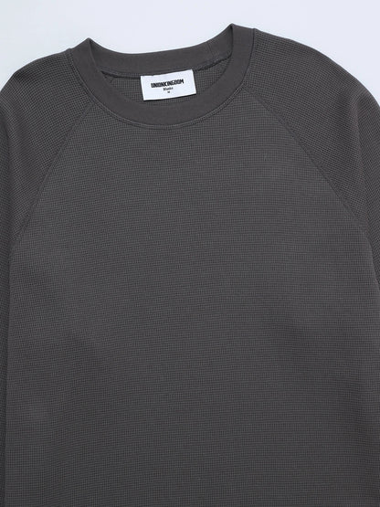 380 GSM WAFFLE WEAVE 'GRAY' LONG SLEEVE