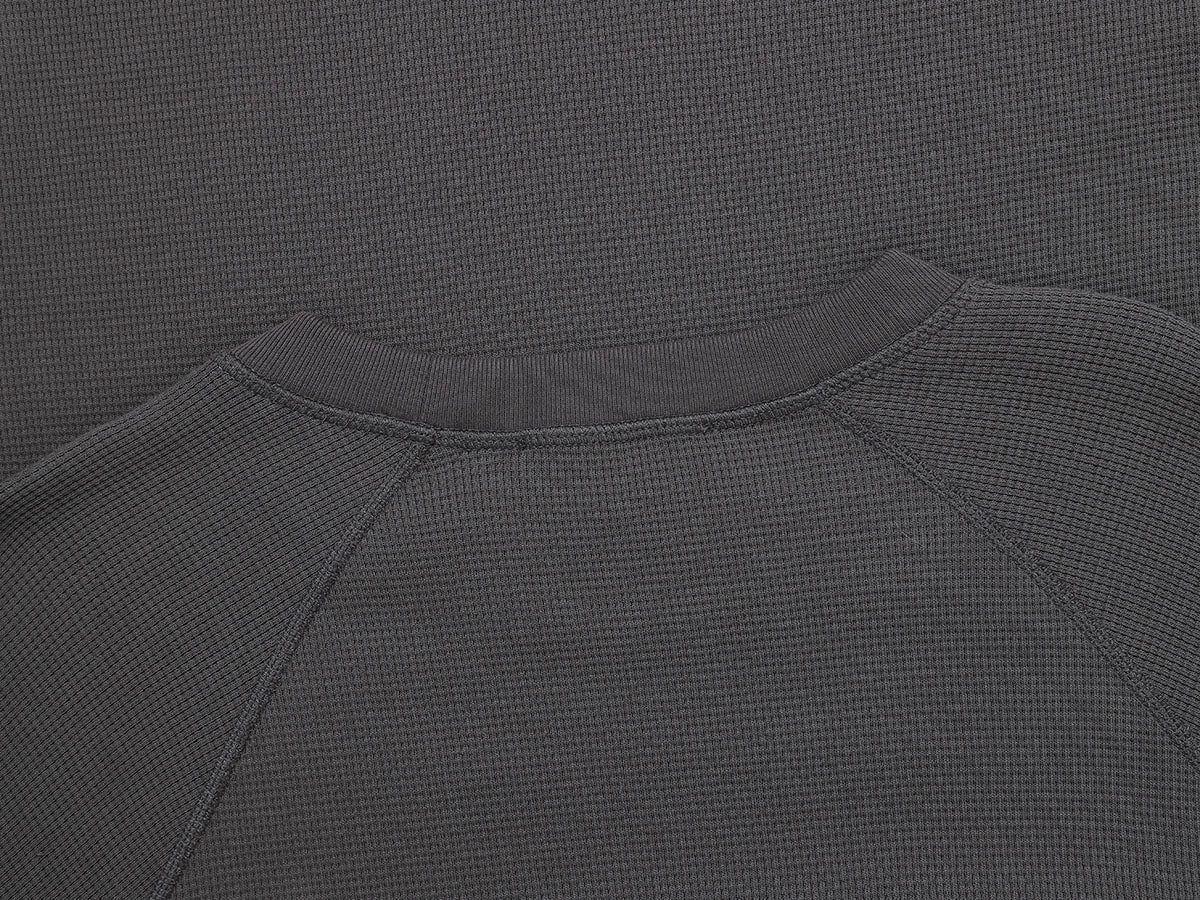 380 GSM WAFFLE WEAVE 'GRAY' LONG SLEEVE