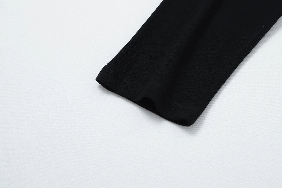 250 GSM TERRY TEXTURE RALAN SOFT 'BLACK' LONG SLEEVE