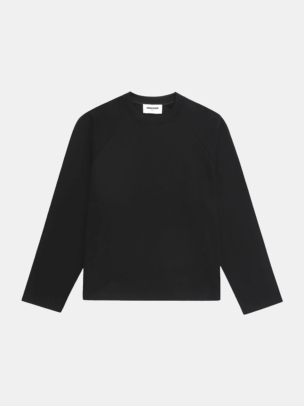 280 GSM RAW COTTON RALAN 'BLACK' LONG SLEEVE