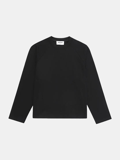 280 GSM RAW COTTON RALAN 'BLACK' LONG SLEEVE