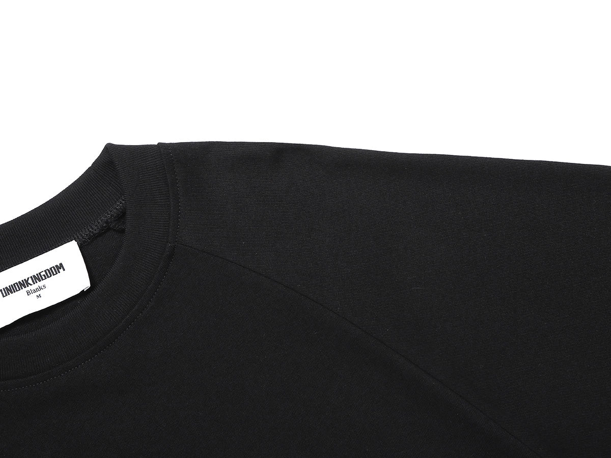 280 GSM RAW COTTON RALAN 'BLACK' LONG SLEEVE