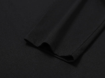 280 GSM RAW COTTON RALAN 'BLACK' LONG SLEEVE