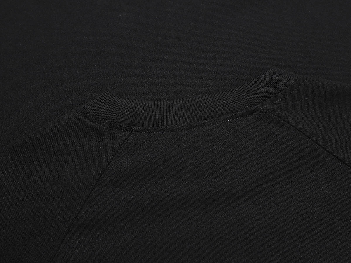 280 GSM RAW COTTON RALAN 'BLACK' LONG SLEEVE