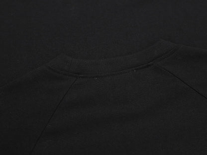 280 GSM RAW COTTON RALAN 'BLACK' LONG SLEEVE