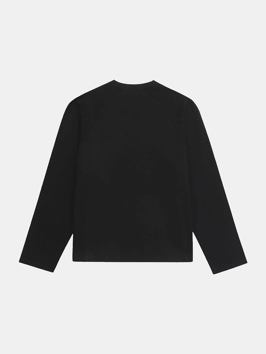 280 GSM RAW COTTON RALAN 'BLACK' LONG SLEEVE