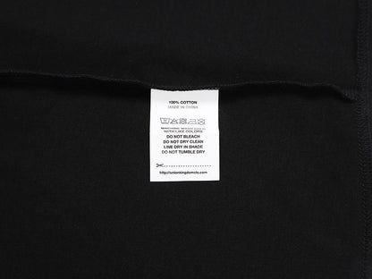 280 GSM RAW COTTON RALAN 'BLACK' LONG SLEEVE