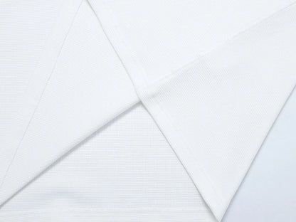 380 GSM WAFFLE WEAVE 'WHITE' LONG SLEEVE