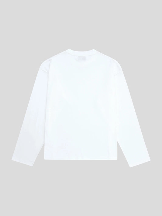 210 GSM ULTRA SOFT 'WHITE' LONG SLEEVE