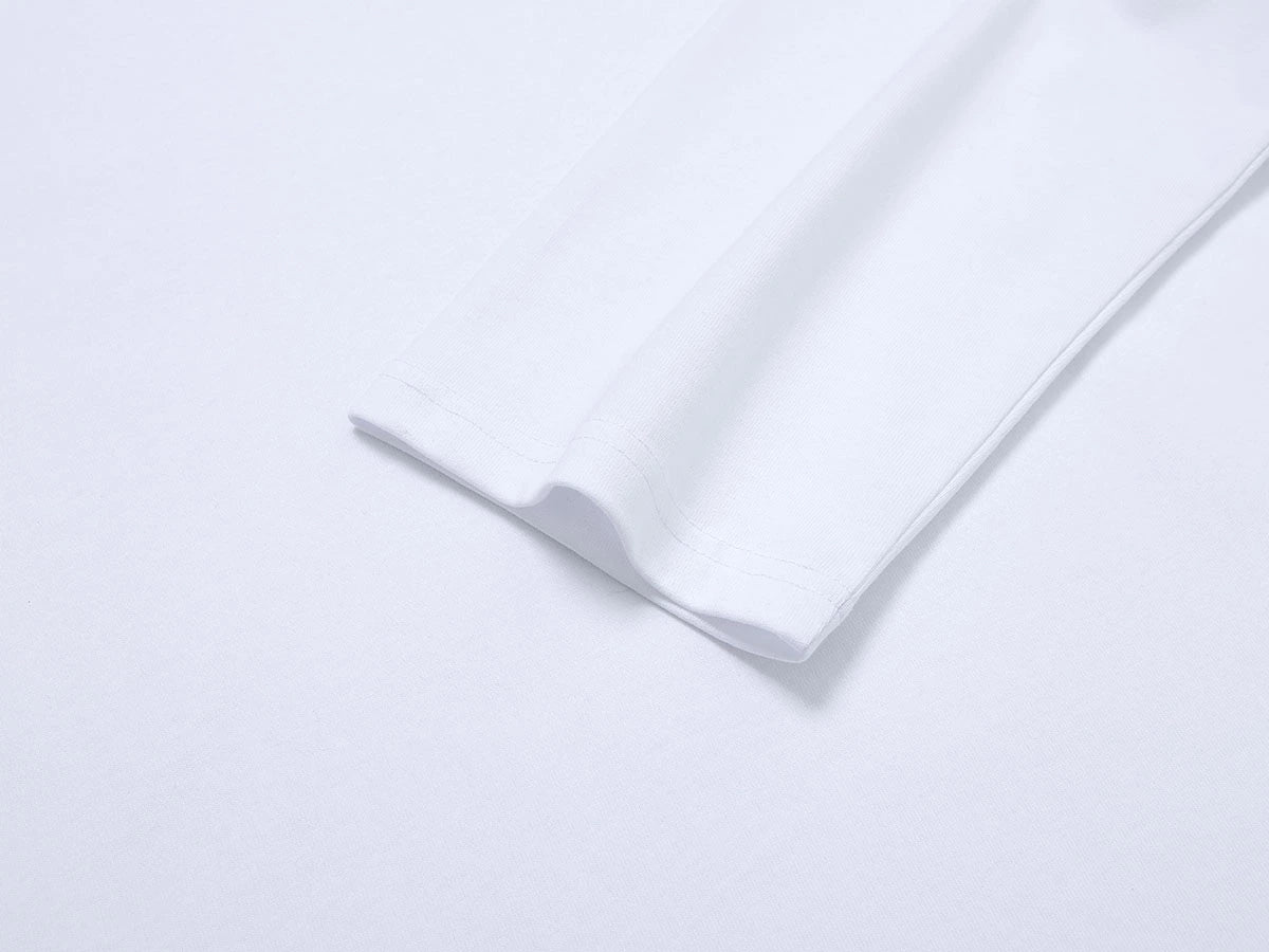 280 GSM RAW COTTON RALAN 'WHITE' LONG SLEEVE