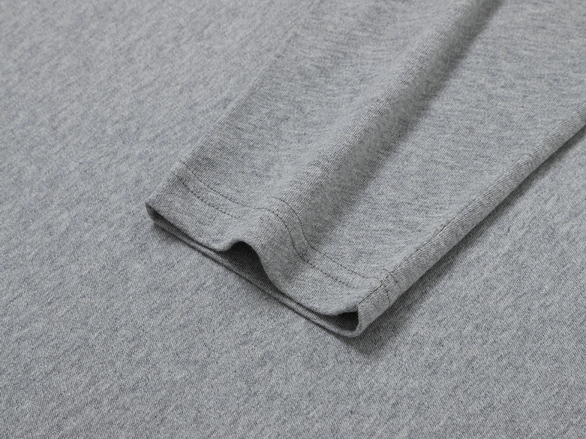 210 GSM ULTRA SOFT 'FLOWER GRAY' LONG SLEEVE