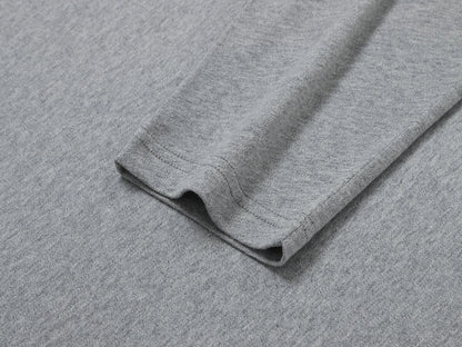 210 GSM ULTRA SOFT 'FLOWER GRAY' LONG SLEEVE