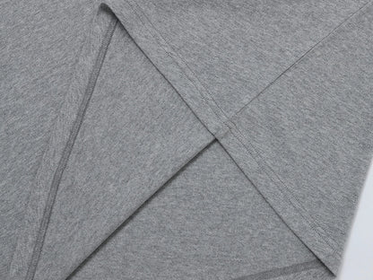 210 GSM ULTRA SOFT 'FLOWER GRAY' LONG SLEEVE