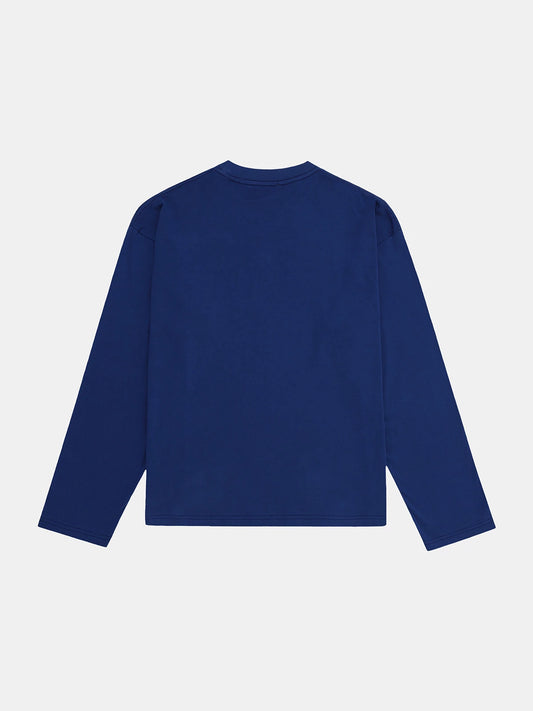 210 GSM ULTRA SOFT 'DEEP BLUE' LONG SLEEVE