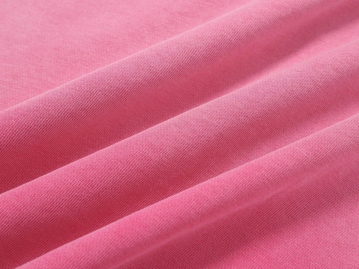 480 GSM BOXY CROPPED FIT 'WASHED PINK' ZIP-UP HOODIE